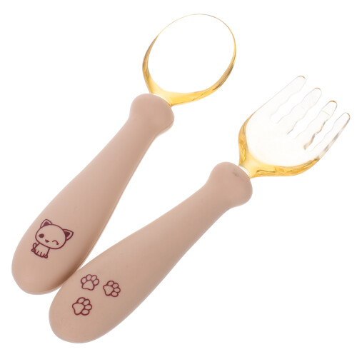 4Sets Flexible Silikon Gabel Babybesteck Für Esslernphase 1
