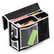 2Stk Mehrfarbiger Bedside Storage Pocket Aus Robustem Oxford Und PVC