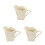 3Stk Multifunktionale Keramik Milchaufschäumer Sahnekännchen Beige 6