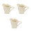 3Stk Multifunktionale Keramik Milchaufschäumer Sahnekännchen Beige 7