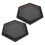 2Stk Schwarze Holz Leinwand Hexagon Panel Für Ölgemälde & Malerei 1