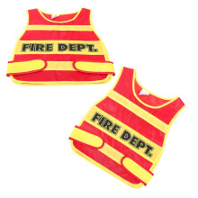 4Stk Feuerwehrweste Für Kinder Aus Stoff, Bunt, Für Cosplay Und Spiele