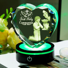 Arikyrist Crystal Heart First Holy Communion Gifts for Boys