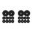 20Pcs Black Tree Root Protector Round Breathable Non Woven Mulch Mat 6