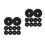 20Pcs Black Tree Root Protector Round Breathable Non Woven Mulch Mat 5