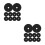 20Pcs Black Tree Root Protector Round Breathable Non Woven Mulch Mat 9