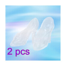 Weiße Transparente High Heel Schuhe Slipper Party Cosplay