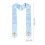 Himmelsblaue Satin Geistliche Stola Mit Bestickt 3