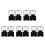 10Pièces Palette Compacte Pliable Noire Multi- ABS 4