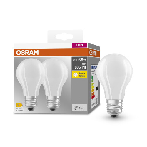 OSRAM OSRAM Base Classic A Glfr 60 Led Lamp with E27 Base, Bulb