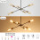 QAREHL Chandeliers Ceiling Lights, 6 Arm Sputnik Ceiling 5