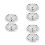 6Pcs Silver Hygrometer for Cigar Box LCD High Precision Humidity Meter 5