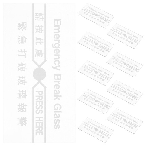 20Stk Ersatzglas Feueralarmmanuell Transparent Langlebig