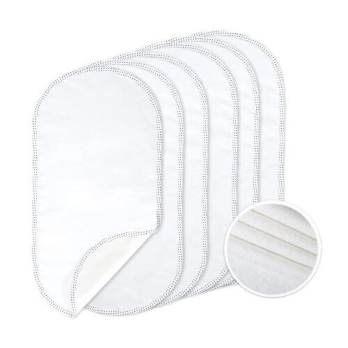 6pcs Changing Pad Liner Waterproof, for Changing Table Liners are  A Baby'S Back Non-Slip Design Reusable Pads