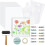 Kit de Placa de Impressão em Gel de 7 X 7 Polegadas, Conjunto Completo de Monoimpressão com Brayer, Tinta Acrílica, Papel e Ferramentas para Fazer 1