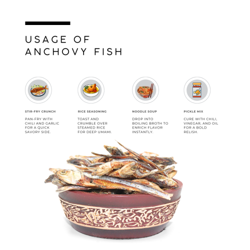 Dry Anchovy Fish | Nethali - 250g / 9 Oz 2