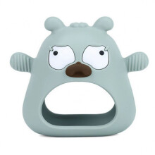 Baby Teether Toys,Cute Dog Buddy Silicone Teething Gloves for Newborn Dental Care Gums Sucking Needs Morandi