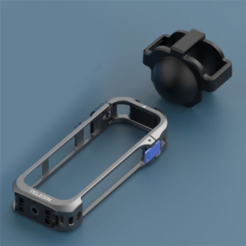 TELESIN for  X5 Camera Cage Aluminum Alloy Protective Vlog Frame Utility Cage for Enhanced Durability and Performance 2