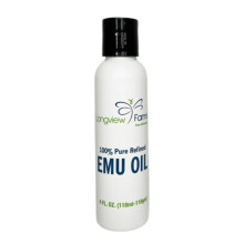 Longview Farms Emu Olie - Haar- en lichaamsolie - 100% Pure & Verfijnde Emu Olie | Organische Olie voor Genezing, Pijn & Haargroei