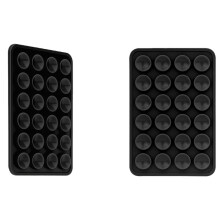 Silicone Suction Phone Case Mount, Hands-Free Phone Accessories Holder, Silicon Adhesive Phone Stand Sticky Black