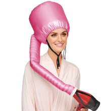 Veilige Draagbare Haardroger Hoed Accessoire voor Haar Styling - Diep Roze