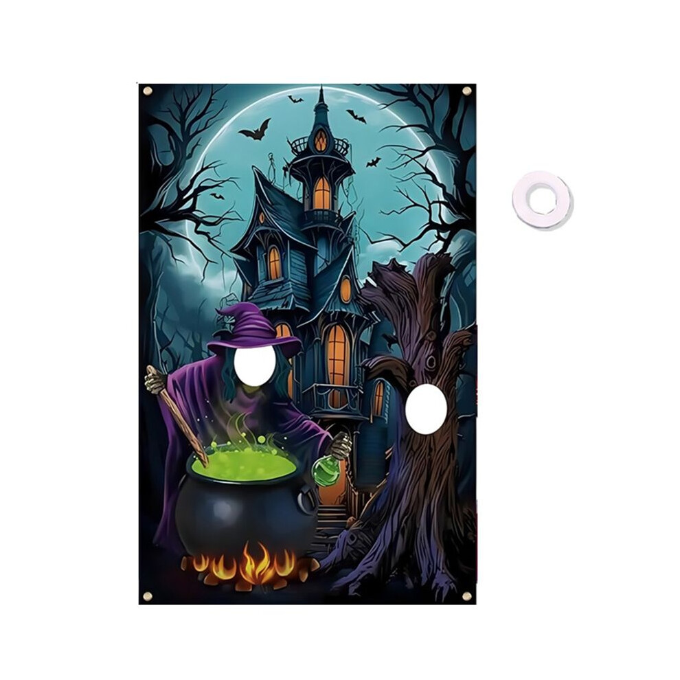 6X4 Ft Halloween Horror Night Photography Backdrop With Scary Witch Design For Party Photo Props 4712896310700