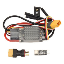 RC AM32 ESC z Otwartym Kodem Źródłowym, Zewnętrzny Bezszczotkowy Silnik 80A, Regulator do Gąsienic RC dla Axial SCX10 dla -4 -6