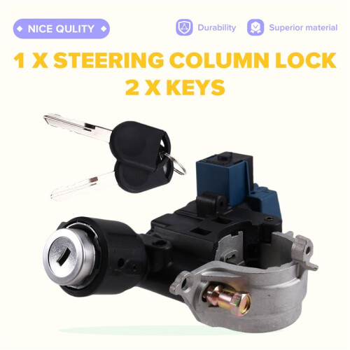 989-019 Steering Column Lock Ignition Lock Cylinder Assembly W/ Chip Keys for  Focus Escape Mercury 2008-2011 1