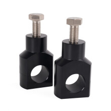 Motorcycle Black Aluminium Handle Bar Mounting Handlebar Risers Clamp 25mm for Universal