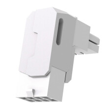 8 Pin PCIe GPU Power Adapter 90 Degree Angled Connector Aluminum Case for Desktop  Card White STD