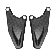 Motorrad Carbon Fiber Fersenschutz Schutz Fußplatten Fußrastenanlage Pedale für Hypermotard 698 Mono RVE 2024 2025