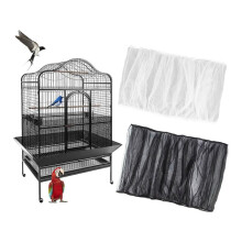 Capa  para Gaiola Pássaros, Coletor Sementes para Gaiola Pássaros, Rede Malha Nylon Macia Ajustável, Saia para Cobertura Gaiola Pássaros e