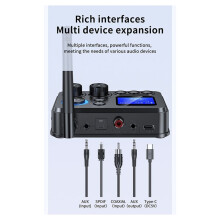 Bt 5.4 Audio Transmitter Receiver 3.5mm for RCA AUX Optical Coaxial Stereo Wireless Converter for Speaker TV PC Car