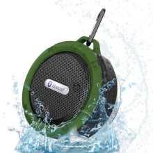 Outdoor Waterproof Speaker, Wireless Portable Shower Travel Speaker for Sports Pool, Beach, Hiking Green