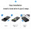Caixa SSD de 3,5 Polegadas USBC3.1 Gabinete para Disco Rígido  para Leitor Tipo C 3.1 Adaptador de 5 Gbps e 28 TB Caixa SSD RGB para PC Plugue EUA 2
