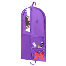 Knight Bag Company- 40 inch Garment Bag with PVC Pouches (Elite Purple)