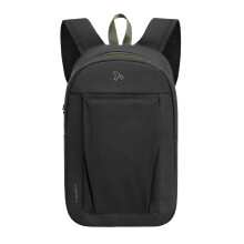 Travelon Anti-Theft The Voyages Small Backpack with XL Water Bottle Pocket, Black, 8" W x 14" H x 4.5" D, Anti-theft the Voyages Small Backpack With