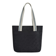 Travelon Unisex-Adult Anti-Theft Boho Tote, Black Solid, One Size