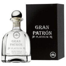 Gran PATR?N Platinum Ultra-Premium Tequila, 40% ABV, 70cl / 700ml, Made from the Finest 100% Weber Blue Agave, Handcrafted in Small Batches in Mexico