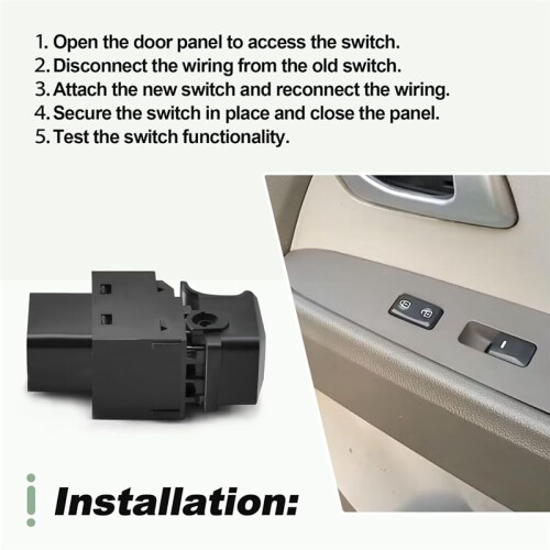 Power Window  Replace 93581-3W000 for  Sportage 2011-2016 Front and Rear Passenger Side Window Control 1