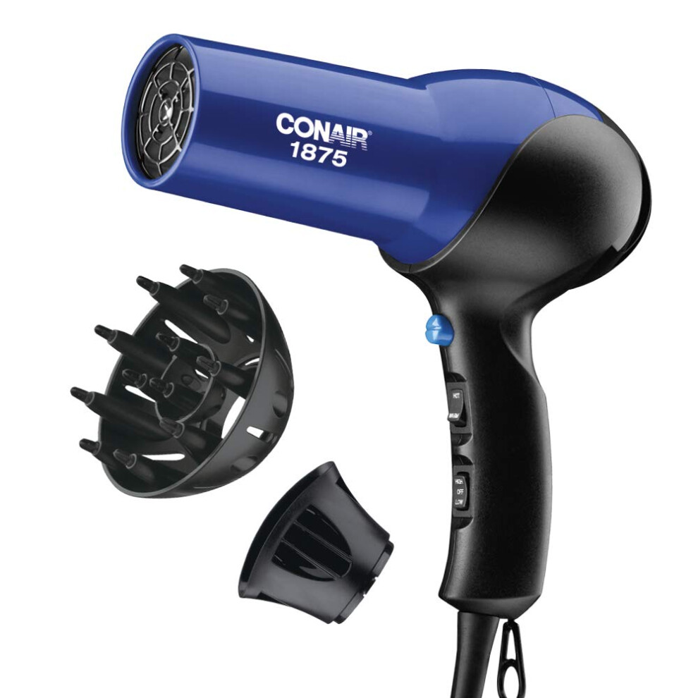 Conair Blue/Black 1875 Watt Turbo Hair Dryer,
