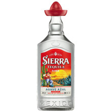 Sierra Tequila Blanco (1 x 700 ml) - The Original with the Red Sombrero from Mexico - Tequila Blanco with Fruity & Fresh Aromas - Ideal as a Shot with