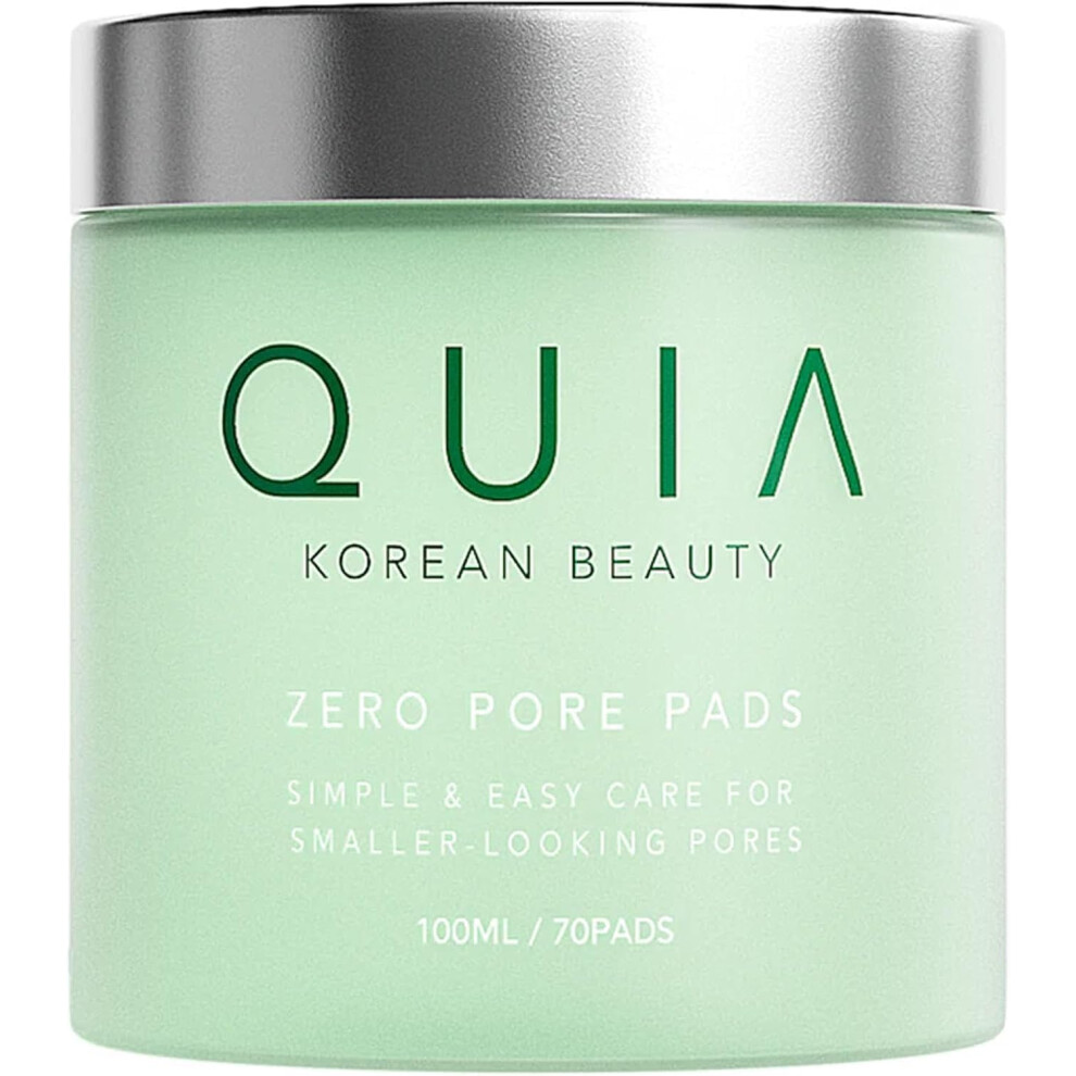 Quia Zero Pore Pads - Charcoal & Salicylic Acid Pore Minimizing Face For Blackhead Removal & Deep Cleansing, Gently Exfoliates & Refines Skin Texture,