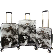 Bebe Luggage Teresa 3pc Spinner Suitcase Set, Black Marble, One Size