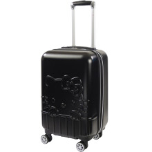 Ful Hello Kitty Carry On Luggage, Molded Hardshell Rolling Suitcase with Spinner Wheels, Black, 21 Inch, Black, 21 Inch, Hello Kitty Carry on Luggage,