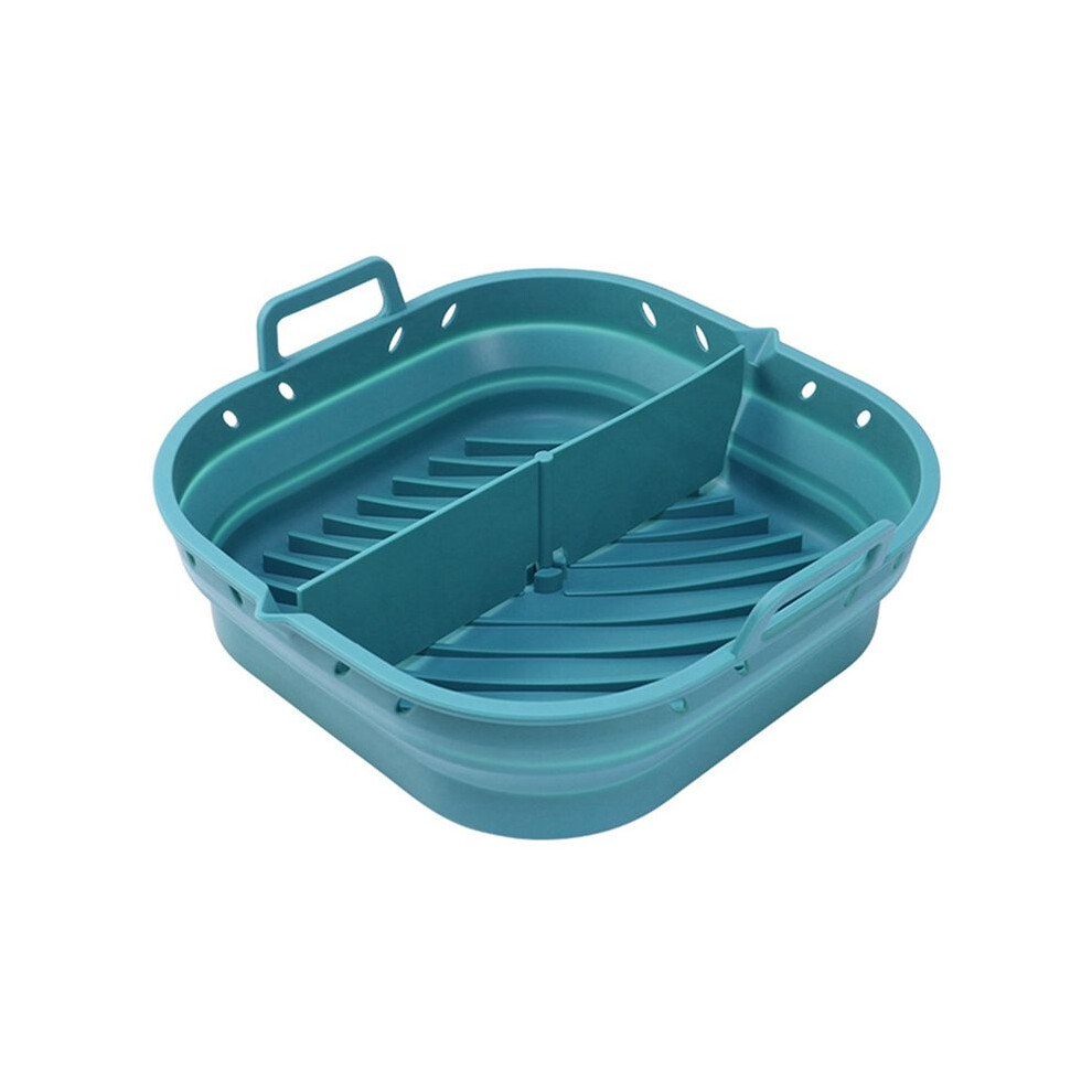 Air Fryer Silicone Plate Square Reusable Air Fryer Cooking Accessories Foldable 8.5In Airfryer Tool Baking Mold 4713941192104