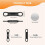 Multi-Functional Silicone Pen Holder Universal Pen Insert Removable Whiteboard Pen Magnetic Pen Clip Pen Cover Fixed 6