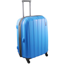 'Luggage X' - 66cm (26") Blue Hard Sided Polypropylene Lightweight Trolley Suitcase