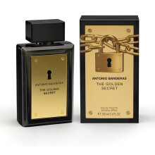 Antonio Banderas Perfumes - The Golden Secret - Eau de Toilette Spray for Men - Long Lasting - Masculine, Casual and Elegant Fragrance - Mint, Apple a
