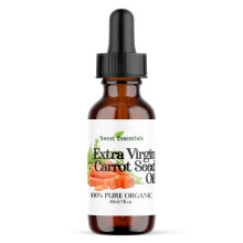 Aceite de Semilla de Zanahoria Orgánico 100% Puro | 1oz | Virgen Extra | Prensado en Frío | Sin Refinar | Importado de Francia